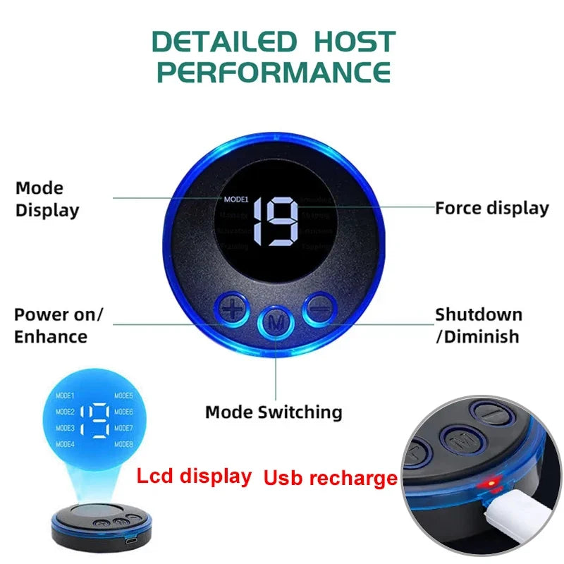 Muscle Stimulator Vibration Toning Waist Massager for Men Women 2026 – EMS Abdominal Trainer Slimming Belt