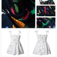 Plush girls' sundress - smocked bodice, daisy print, polyester, for casual summer outings