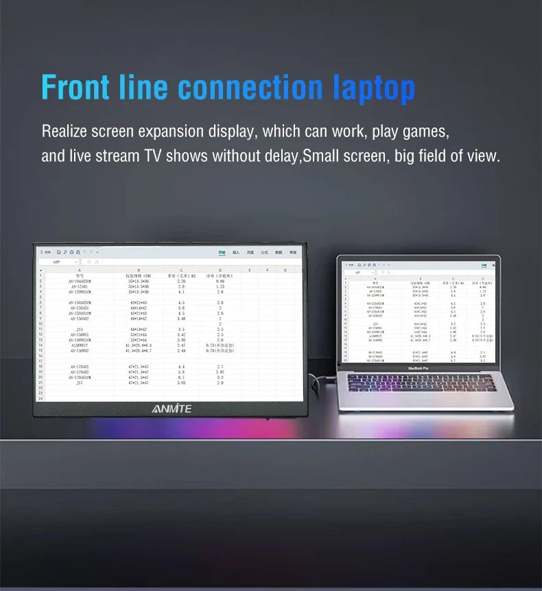 Travel-Friendly 15.6 Inch Touch Monitor 1080p HDR Gaming On The Go