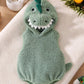 Dinosaur Baby Halloween Romper Plush Hooded Sleeveless
