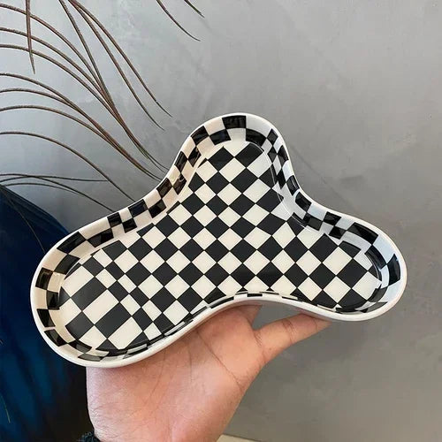 Ceramic Cloud Plate Minimalist Decorative Tray Fall 2025 Household Decor Multipurpose Jewelry And Snack Dish