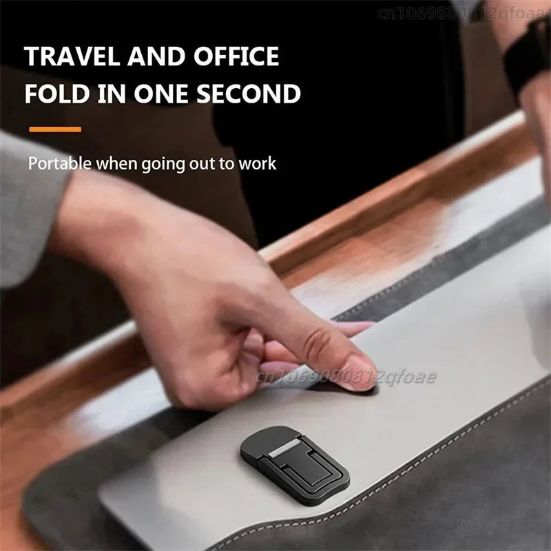 Ultra-Thin Travel-Friendly Laptop Stand with Mini Legs & Cooling Support for Macbook - Flexible Bracket