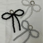 Pearl Beaded Bow Keychain Y2K Bag Charm Cute Gift Accessory