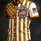 Plush Men's Hawaiian Shirt - Casual Short-Sleeve, 250th Anniversary USA Flag Design, Fourth Of July