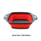 Silicone2026 Edition Folding Drain Basket 2-In-1 Collapsible Colander For Fruits And Vegetables Space-Saving Kitchen Device Fall