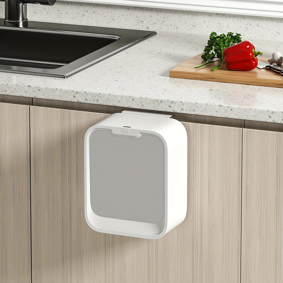Sensor Motion Trash Can Hanging Bin For Cabinet Door