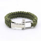 Skull Paracord Bracelet Gothic Wristband Halloween 2026 Gift Idea Flexible Braided Jewelry