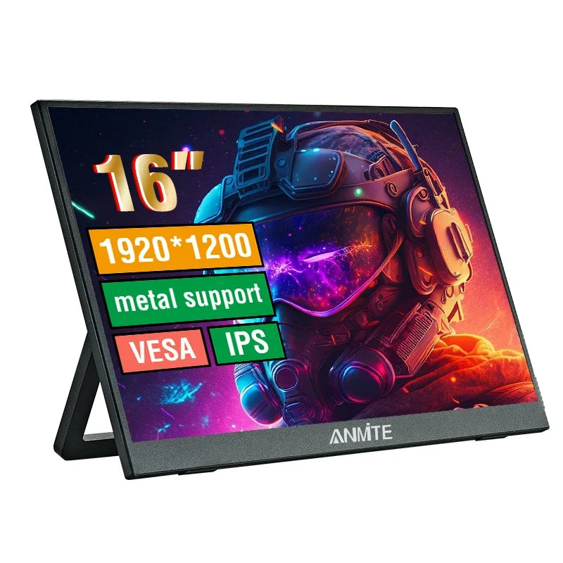 16 Inch Travel-Friendly Touch Monitor 1920x1200 HDR10 Low Blue