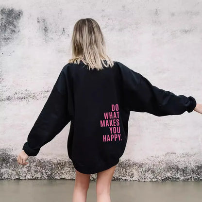 Oversized Women’s Hoodie - Back Print, Cotton, Regular