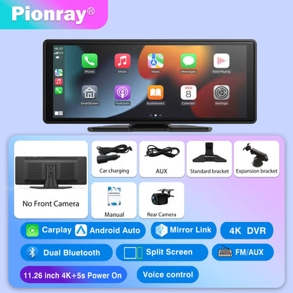 CarPlay2025 Edition Screen Universal Cordless CarPlay And Android Auto Car Stereo Head Unit With Mirror Cast WiFi Fall