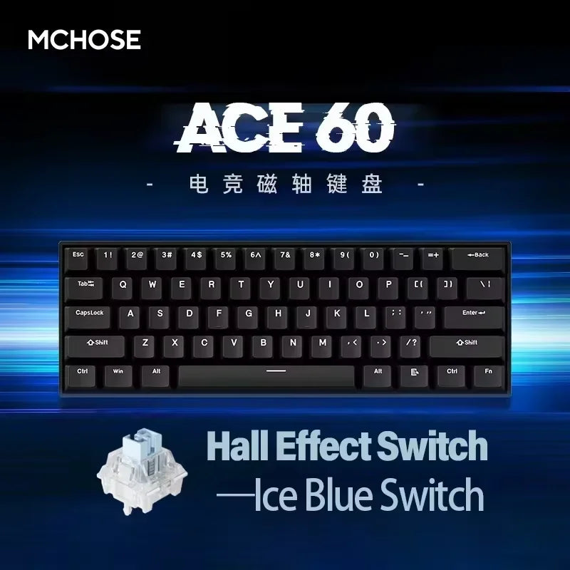 Effect Hall 68 Key Magnetic Gaming Keyboard Topographic RGB