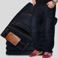 Relaxed Oversized Men's Jeans - High Waist, Stretch Denim