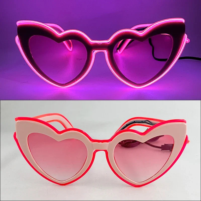 Party Neon Sunglasses Favors Light Up LED Glasses for Kids Adults