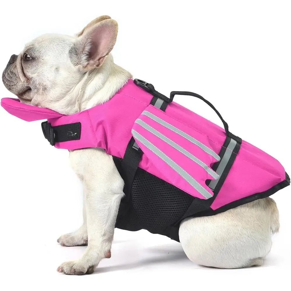 Reflective Flexible Oxford Swimming Vest All Sizes 2026 – Dog Life Jacket with Chin Float & Rescue Handle