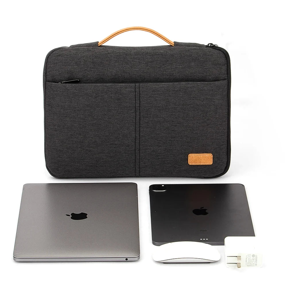 Laptop Shockproof Sleeve Bag- Dark Grey Case for Travel & Business Accessories