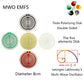 Variant image for Double-Sided Polarizing Disk for Electromagnetic Radiation Protection and Pain Relief, Portable Non-Toxic Design-4