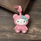Bag Leather Charm No Face Keychain Black Cozy Cute Gift
