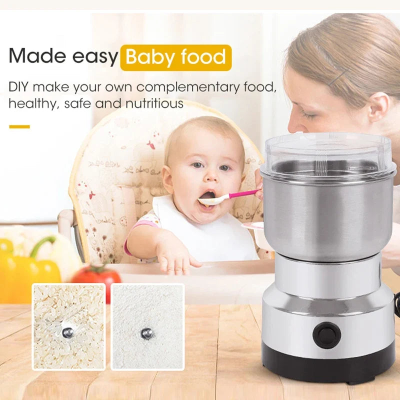 Coffee Grinder Mini Motor-Driven Stainless Ultrafine 300ml