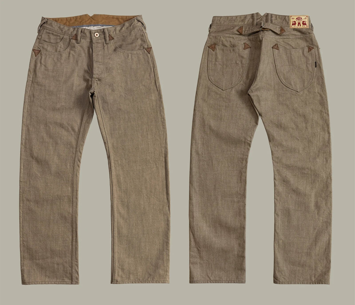 Sturdy Relaxed Men's Straight Jeans - Loose Selvedge Casual