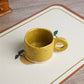 Ceramic Mug 300ml Porcelain Ring Handle Speckled Handmade Contemporary Coffee Cup Fall 2025 Cozy Gift