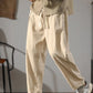 Men's Linen Cotton Pants with Adjustable Fit, Lightweight Breathable Fabric, Modern Design for Casual and Formal Wear-2