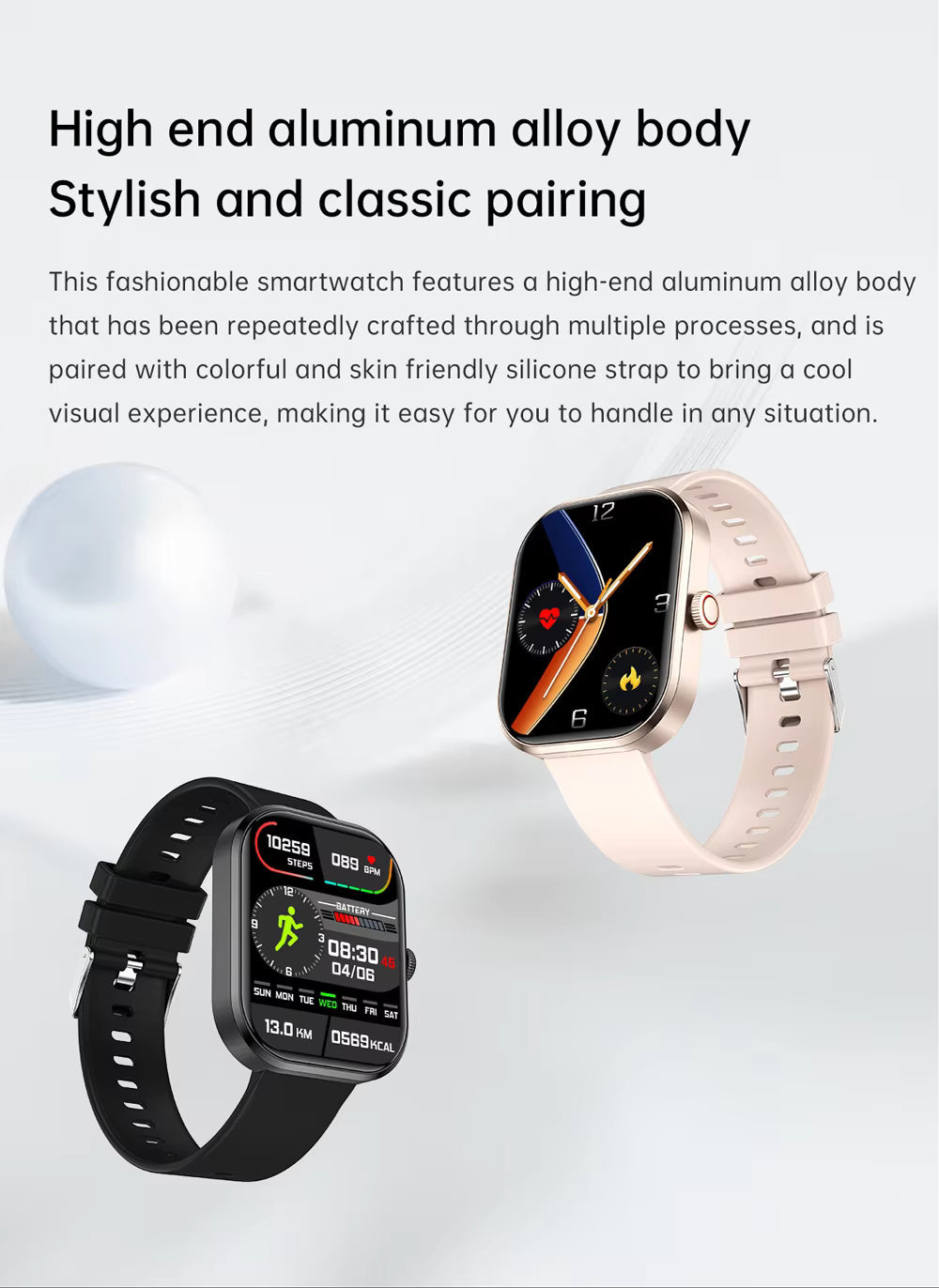 Health 2025 Smartwatch BP+ECG+HRV+BG Monitor with SpO2, Heart Rate, Sleep & Fitness Tracking