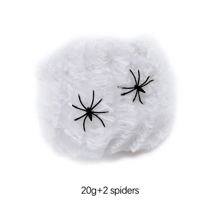 Spider Halloween Web with Spiders - Haunted House Outdoor/Indoor Decor