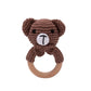 Crochet Baby Rattle Bunny Teether Newborn Sensory Toys