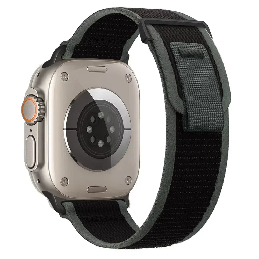 Trail Nylon Loop Apple Watch Band - Breathable Sport Strap for Ultra 3 2, Series 11 10 9 8 7 41-49mm