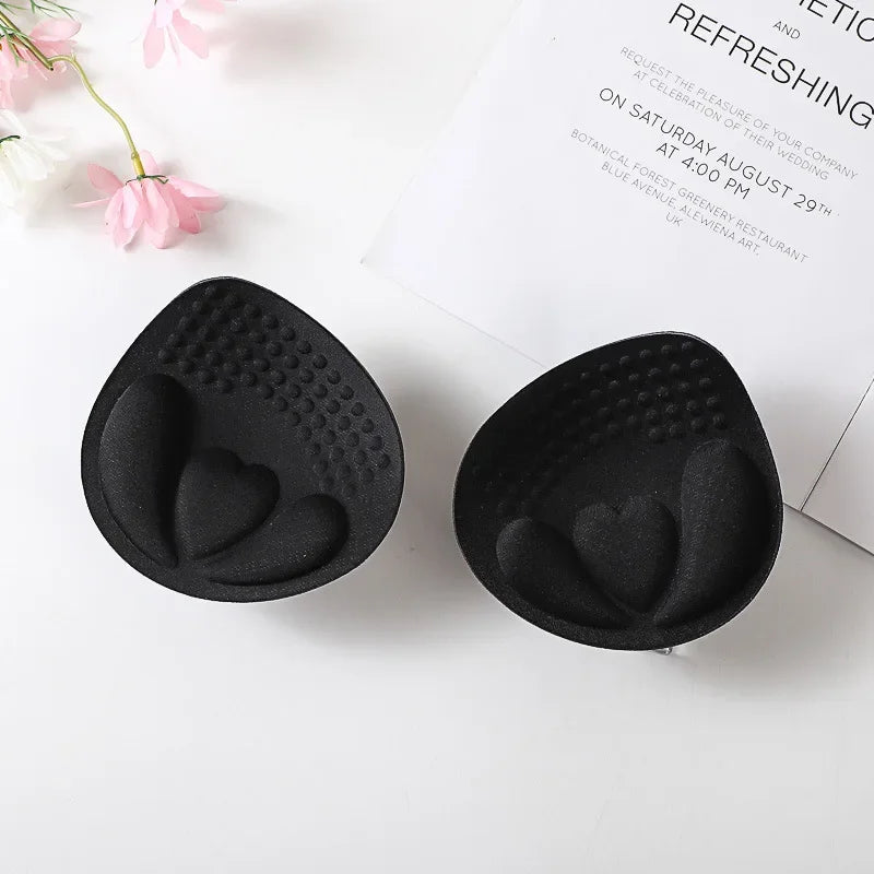 Breathable Women's Bra Pads - 3D Push-Up, Multi-Use Sponge Padding, For Swimsuits