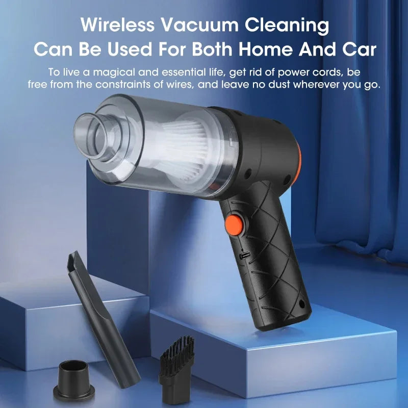 Cordless Hand-Held Mini Vacuum Cleaner - Cordless Auto & Household Dual Use, Strong Suction, Household Cleaning