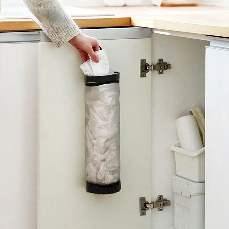 Wall-Mounted Household Organizers for Grocery Bags - Plastic Bag Dispenser & Kitchen Organizer