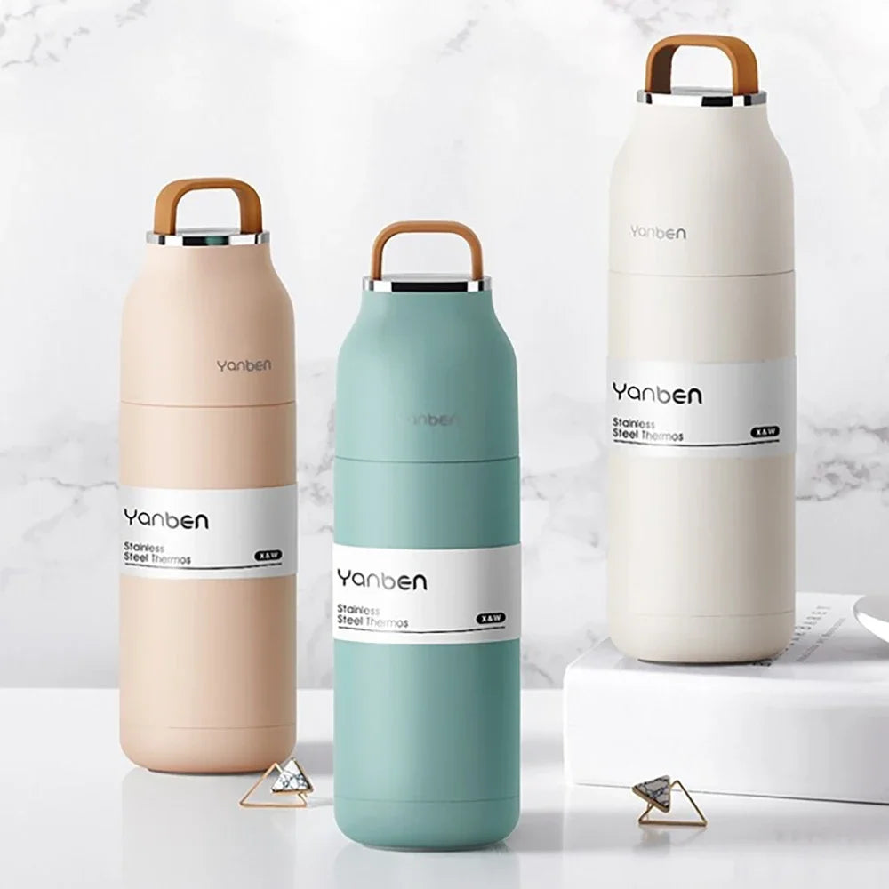 Water Travel Bottle 350ml 304 Stainless Steel Vacuum Thermos Flask Fall 2025 Insulated Leakproof On The Go
