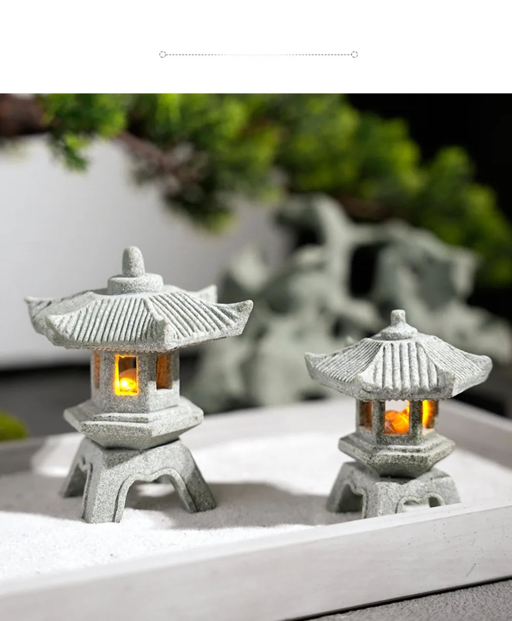 Lantern Pagoda Garden Statue Zen Yard Light Miniature Lamp for Micro Landscape Decor Fall 2026 Trend