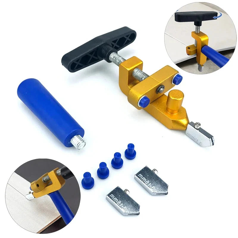 Ceramic Cutter Tile Breaker Knife - Hand-Held Diamond Roller Device with Nozzles