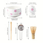 Matcha Bowl White Ceramic Sakura Matcha Tea Kit With Bamboo Whisk And Strainer Spring 2025 Gift