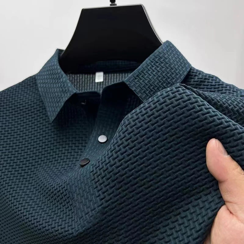 short sleeve, casual summer style, slim fit versatile top – Breathable men's polo shirt