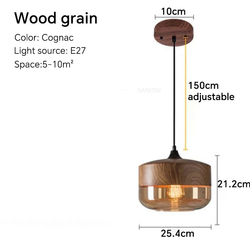 Pendant2026 Edition Light Glass Chandelier E27 For Dining Room Cafe Hotel Living Room Kitchen Island Contemporary Farmhouse Fall