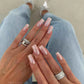 Press On Nails Short Square White Minimalist False Nail Tips Kit Spring 2026 Reusable
