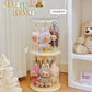 Case Display Transparent Rotating Plush Figure Stand Collector Display, Fall 2025 Dustproof Gift Idea
