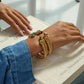 Gold Plated Stainless Steel Stackable Bracelet Kit Cuff Jewelry For Elegant Layering Spring 2026 Gift