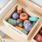 Kids Wooden Kitchen Playset with Cutting Food Accessories - Fruits, Vegetables & Bakery Toys