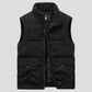 Mens Insulating Fleece Vest - Quilted Corduroy, Casual