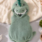 Dinosaur Baby Halloween Romper Plush Hooded Sleeveless