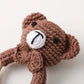 Bear Crochet Teether Rattle Ring Newborn Sensory Toys