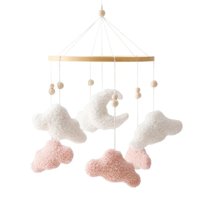 Crib Baby Mobile Wooden Nursery Newborn Sensory Toys