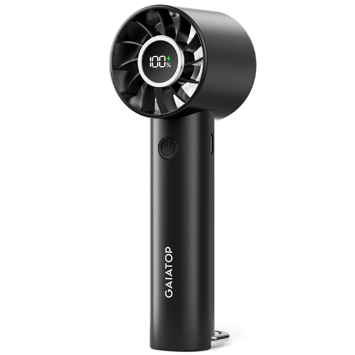 Travel-Friendly Mini Fan Hand-Held Fan with LED Display 3 Speeds