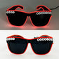 LED Retro Flashing Sunglasses - Bachelorette Party Decoration, Women's Men Props