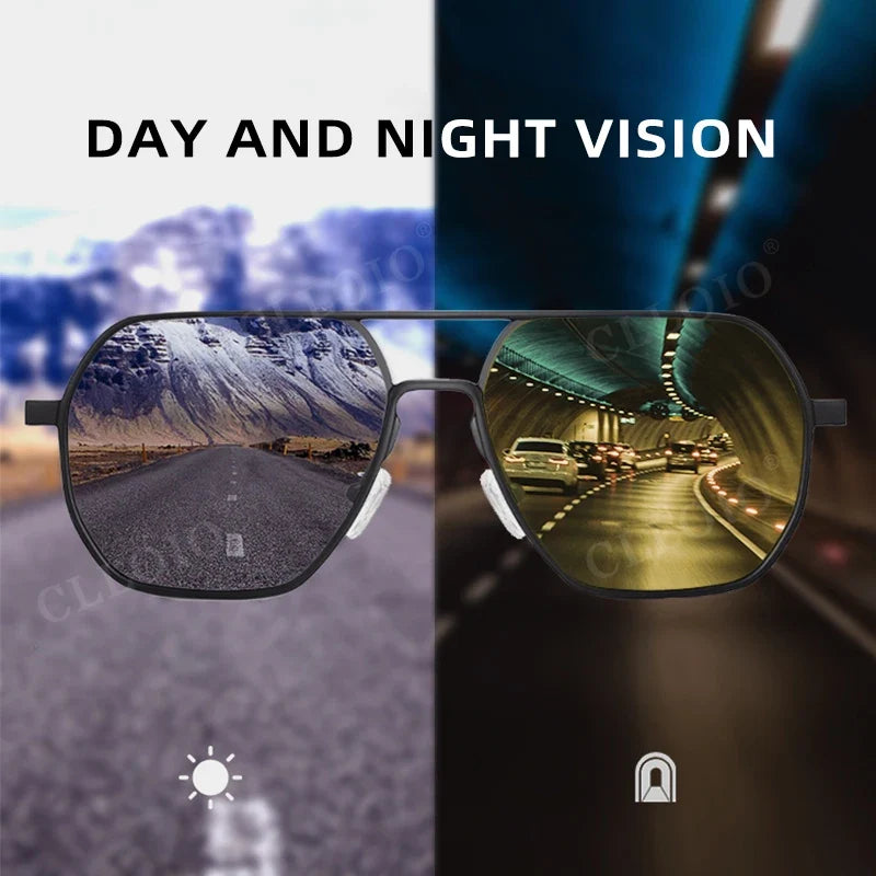 Sunglasses Photochromic Anti Glare Day Night Vision Polarized UV400 Unisex Square Frame Summer 2026 Trend
