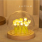 Handmade LED Tulip Flower Night Light - DIY Decorative Lamp for Bedroom, A Great Valentine's Day Gift